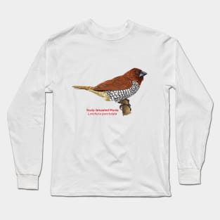 Scaly-breasted Munia | Lonchura punctulata Long Sleeve T-Shirt